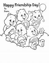Coloring Pages Friendship Friends Printable Care Bears Friend Bff Bear Campfire Wonderheart Cute Quotes Color Happy Cards Print Printables Colouring sketch template
