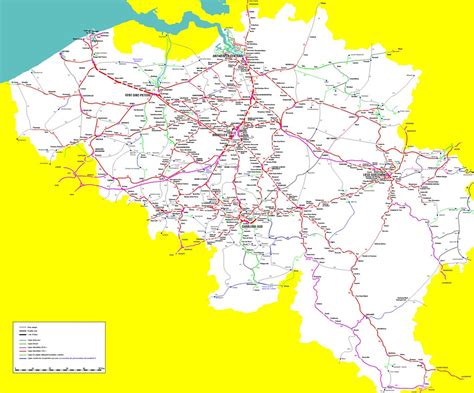 het lijnennet van belgie om de genummerde spoorlijnen van flickr