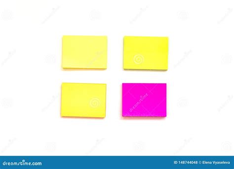 blank multi colored paper blocks  notes  white background view