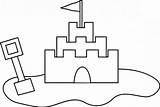 Sand Castle Coloring Outline Simple Drawing Colornimbus Water Craft Painting Getcoloringpages Super Choose sketch template