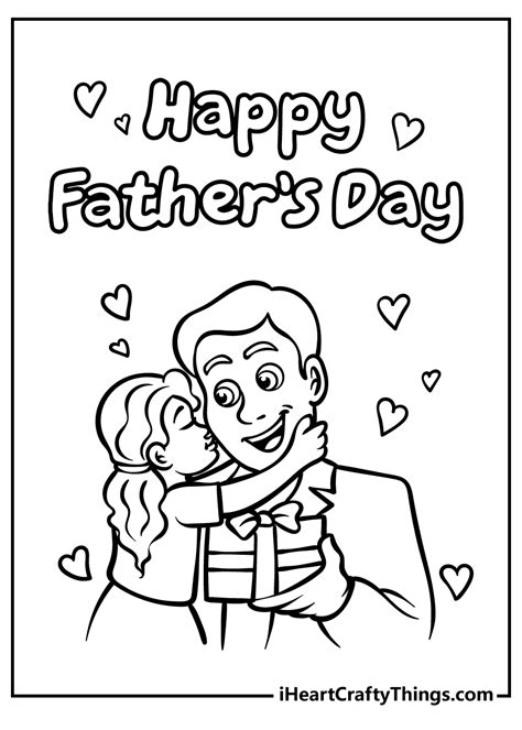happy fathers day coloring page printable lupongovph