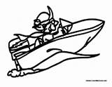 Boat Speed Coloring Racing Driving Kid Colormegood Transportation sketch template