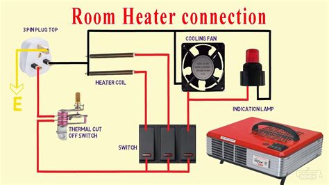 room heater wiring diagram youtube