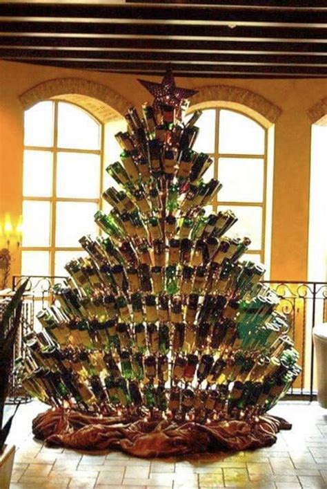 wine bottle christmas tree wine bottle trees noel christmas wine