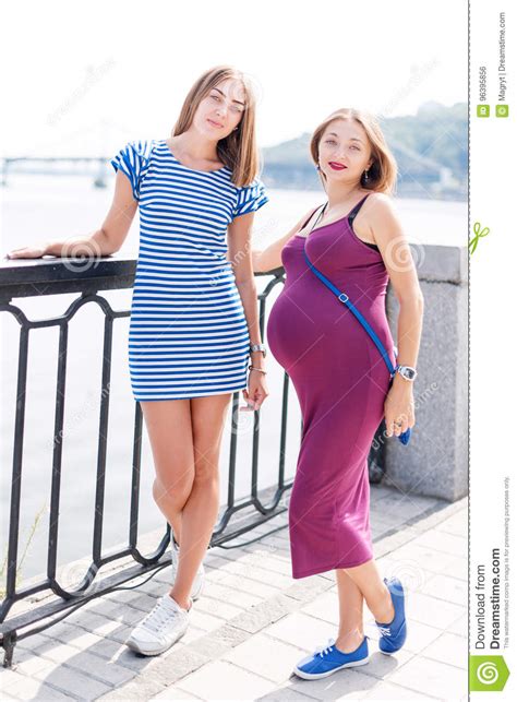 Happy Lesbian Pregnant Couple Stock Images Download 74