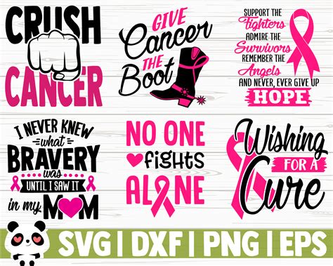 breast cancer awareness quotes bundle  creativedesignsllc