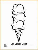 Ice Cream Coloring Cone Pages Scoop Printable Scoops Triple Birthday Print Makingartfun Preview Clipart Kids Choose Board sketch template