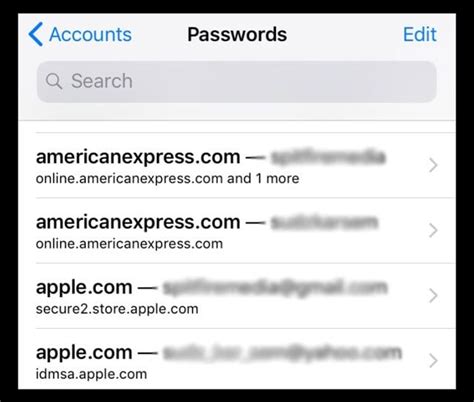 Find Passwords And Iphone S Email Mail Accounts In Ios 13