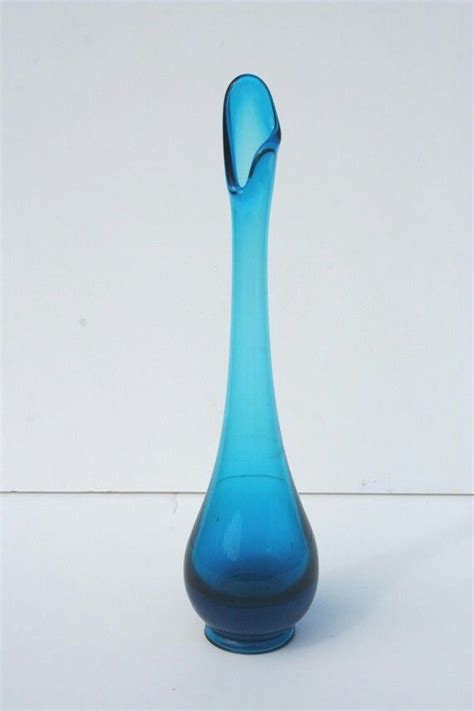 1960s Viking Swung Bud Vase Viking Glass Mid Century Art Glass Glass