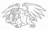 Charizard sketch template