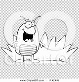 Flea Grass Outlined Coloring Clipart Cartoon Vector Thoman Cory sketch template