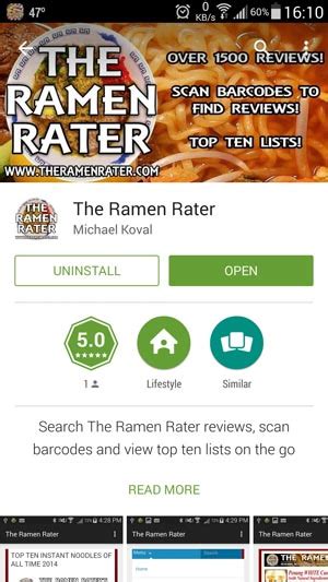 ramen rater app  android iphone  ramen rater
