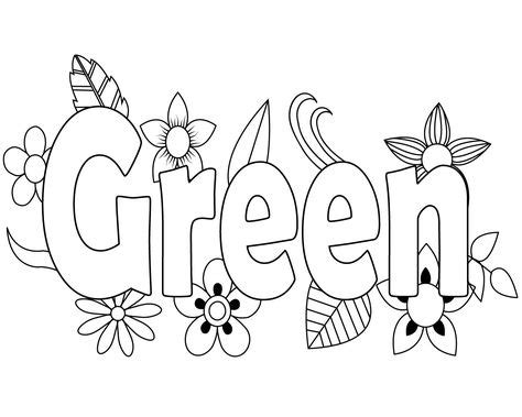 green coloring pages  kids  images coloring pages leaf