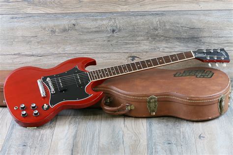 rockin  gibson sg classic ps cherry red case lovies guitars