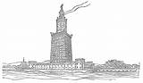 Alexandria Lighthouse Granger Pharos Reconstruction 25th sketch template