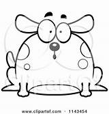Dog Clipart Cartoon Surprised Chubby Cory Thoman Vector Outlined Coloring Royalty Shocked 2021 sketch template
