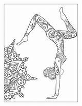 Yoga Coloring Meditation Mandalas Poses Mandala Book Pages Coloriage Choose Board Adults Illustration sketch template