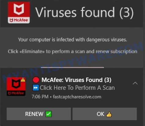 rid  fake mcafee virus   pop   windows