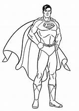 Coloring Pages Superman Kids Size Colors sketch template