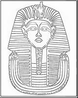 Mask Tutankhamun Egypt Sphinx Drawing Coloring Scarab Beetle Egyptian Getdrawings Tut King Death Ancient sketch template