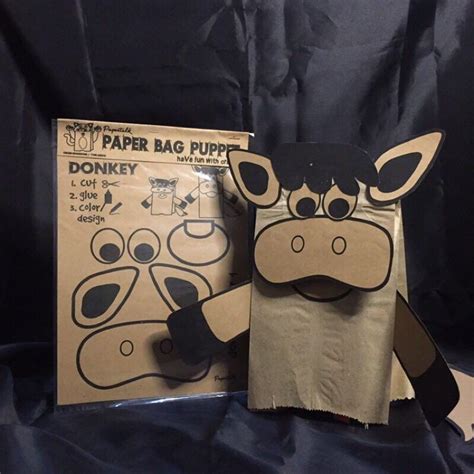donkey paper bag puppet hobbies toys stationary craft handmade