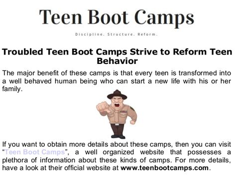 teen boot camps