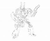 Transformers Cybertron Brawl Laserbeak sketch template