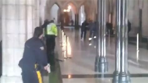 Amateur Video Captures Shooting Inside Ottawa Parliament Latest News
