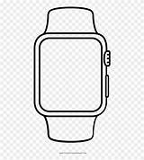 Apple Reloj Coloring Pages Para Digital Colorear Clipart Ultra Pinclipart sketch template