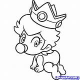 Peach Baby Coloring Pages Mario Rosalina Draw Toad Daisy Drawing Bebe Coloriage Drawings Print Library Clipart Popular Printable Timeless Miracle sketch template