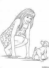 Coloring Pages Barbie Book Doll sketch template