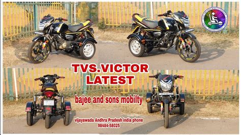 tvs victor cc modified  handicapped people  bajee  sons mobility vijayawada ph