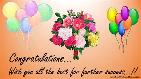 heartly wishes congratulations        success