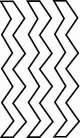 Zig Zag Clipart Zigzag Outline Hand Printable Clip Line Coloring Pattern Cliparts Template Pages Library Kids Zebra Large Worksheet Blue sketch template
