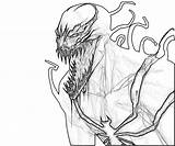 Venom Carnage Coloriage Spiderman Face sketch template