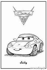 Sally Cars Coloring Disney Pages Kids Walt Characters sketch template