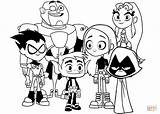 Teen Titans Go Coloring Pages Getcolorings Color sketch template