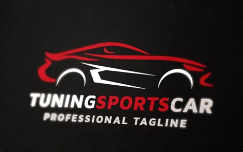 tuning sports car logo template  templatemonster