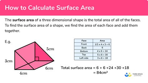 calculate surface area gcse maths steps examples