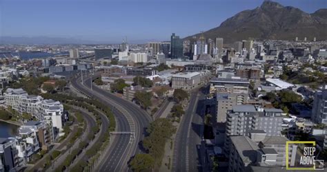 excellent drone footage shows empty streets empty beaches  cape town