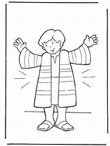 Joseph Coloring Pages Coat Popular sketch template