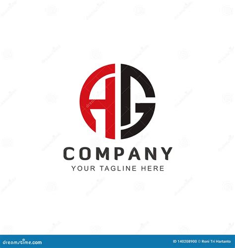 letter ag logo design inspiration vector stock vector illustration  design
