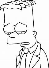 Simpsons Bart Colorear Lapiz Triste Páginas Zum Desenho Skateboarding Traurige Zeichnungen Wonder Lápiz Poplembrancinhas sketch template