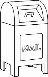 Mailbox Clipart Mail Box Kid Line Clipartix Cliparts Projects Library Collection Personal Designs Use These Clipartmag sketch template