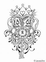 Poker Face Tattoo Deviantart Tattoos Chicano Pages Coloring Jam Designs Queen Colouring sketch template