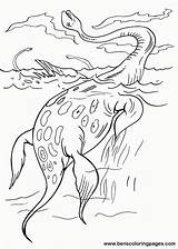 Ichthyosaurus sketch template