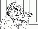 Coloring Einstein Albert Pages Popular sketch template