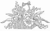Embroidery Vintage Basket Redwork Pattern Flower Floral Ni Para Flores Flickr Dessin Flowers Con Dibujos Imagenes Canasta Color Dibujar Choose sketch template