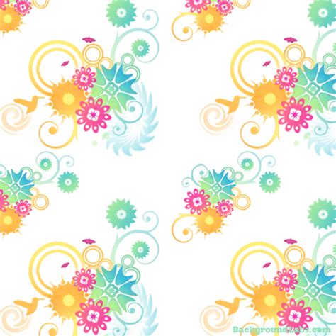 Colorful Floral Pattern Background Labs