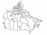 Canada Blank Labeled Utskriftsvennlig sketch template